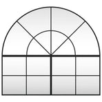 Wall Mirror Black 100x90 cm Arch Iron