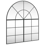 Wall Mirror Black 100x110 cm Arch Iron