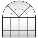 Wall Mirror Black 100x110 cm Arch Iron