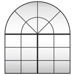 Wall Mirror Black 100x110 cm Arch Iron