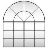 Wall Mirror Black 100x110 cm Arch Iron - Side View