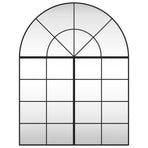 Wall Mirror Black 100x130 cm Arch Iron
