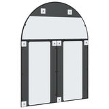 Wall Mirror Black 100x130 cm Arch Iron - 45-Degree Angle
