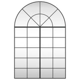 Wall Mirror Black 100x150 cm Arch Iron