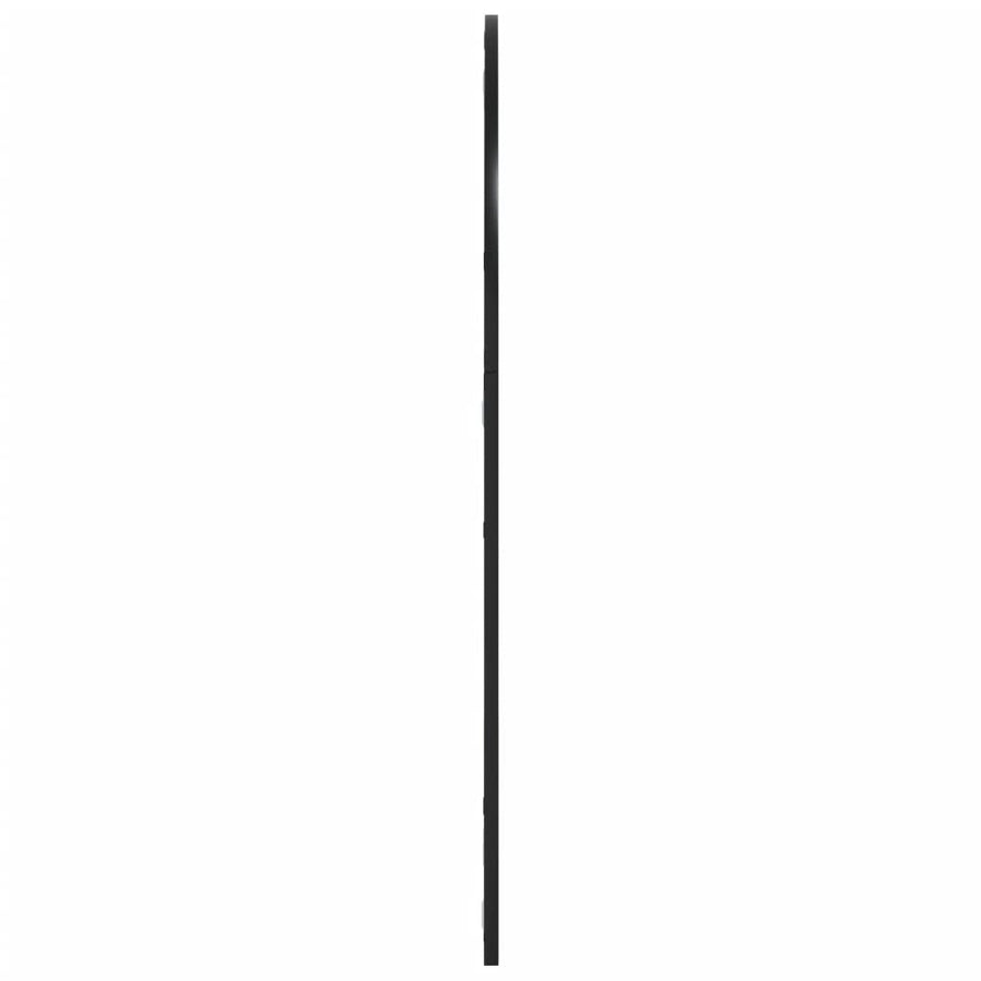 Wall Mirror Black 80x100 cm Arch Iron