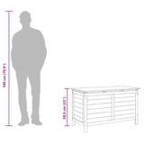 Garden Storage Box White 99x49.5x58.5 cm Solid Wood Fir
