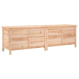 Garden Storage Box 198.5x50x56.5 cm Solid Wood Fir - Front View