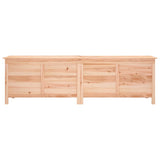 Garden Storage Box 198.5x50x56.5 cm Solid Wood Fir - Top-Down View