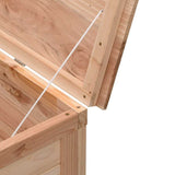Garden Storage Box 198.5x50x56.5 cm Solid Wood Fir - Close-Up Angle