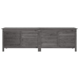 Garden Storage Box Anthracite 198.5x50x56.5 cm Solid Wood Fir - Top-Down View