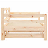 Daybed with Trundle without Mattress 90x190 cm Solid Wood