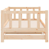 Day Bed with Trundle without Mattress 90x190 cm Solid Wood