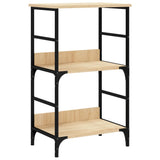 Bookshelf Sonoma Oak 50x33x82 cm Engineered Wood - Front View