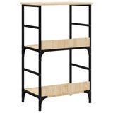 Bookshelf Sonoma Oak 50x33x82 cm Engineered Wood - Rear View