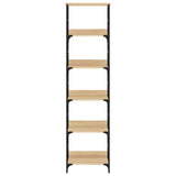 Bookshelf Sonoma Oak 50x33x188.5 cm Engineered Wood - Top-Down View