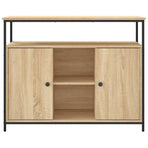 Sideboard Sonoma Oak 100x35x80 cm Engineered Wood