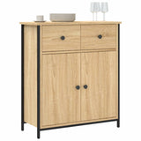 Sideboard Sonoma Oak 70x30x80 cm Engineered Wood - Side View
