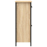 Sideboard Sonoma Oak 70x30x80 cm Engineered Wood - Close-Up Angle