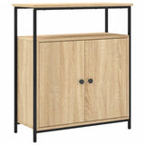 Sideboard Sonoma Oak 70x30x80 cm Engineered Wood - Front View