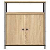 Sideboard Sonoma Oak 70x30x80 cm Engineered Wood - Rear View