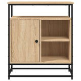 Sideboard Sonoma Oak 69x35x80 cm Engineered Wood - Rear View