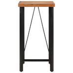 Bar Table 55x55x107 cm Solid Wood Acacia and Iron