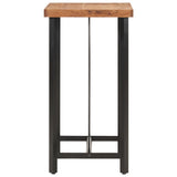 Bar Table 55x55x107 cm Solid Wood Acacia and Iron