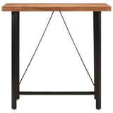 Bar Table 110x55x107 cm Solid Wood Acacia and Iron - Front View