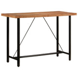 Bar Table 150x70x107 cm Solid Wood Acacia and Iron