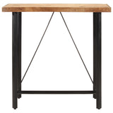 Bar Table 110x55x107 cm Solid Wood Mango and Iron - Front View