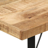 Bar Table 110x55x107 cm Solid Wood Mango and Iron - 45-Degree Angle