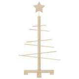 Wooden Christmas Tree for Decoration 75 cm Solid Wood Pine