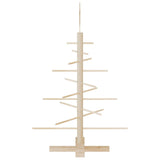 Wooden Christmas Tree for Decoration 75 cm Solid Wood Pine - Top-Down View