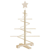 Wooden Christmas Tree for Decoration 75 cm Solid Wood Pine - 45-Degree Angle