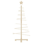 Wooden Christmas Tree for Decoration 125 cm Solid Wood Pine
