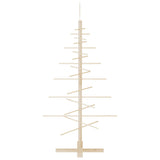 Wooden Christmas Tree for Decoration 125 cm Solid Wood Pine - Top-Down View