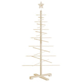 Wooden Christmas Tree for Decoration 125 cm Solid Wood Pine - 45-Degree Angle