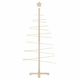 Wooden Christmas Tree for Decoration 150 cm Solid Wood Pine - Side View