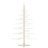 Wooden Christmas Tree for Decoration 150 cm Solid Wood Pine - Top-Down View