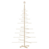Wooden Christmas Tree for Decoration 180 cm Solid Wood Pine - Front View