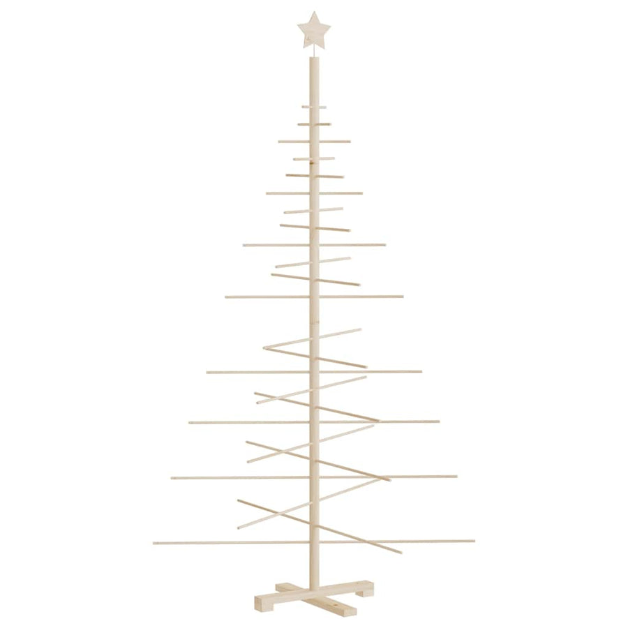 Wooden Christmas Tree for Decoration 180 cm Solid Wood Pine