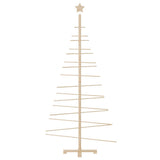 Wooden Christmas Tree for Decoration 180 cm Solid Wood Pine