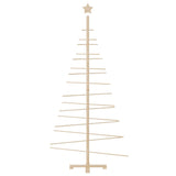 Wooden Christmas Tree for Decoration 180 cm Solid Wood Pine - Side View