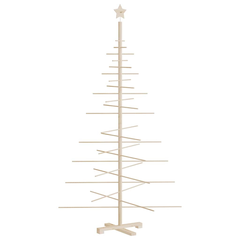 Wooden Christmas Tree for Decoration 180 cm Solid Wood Pine