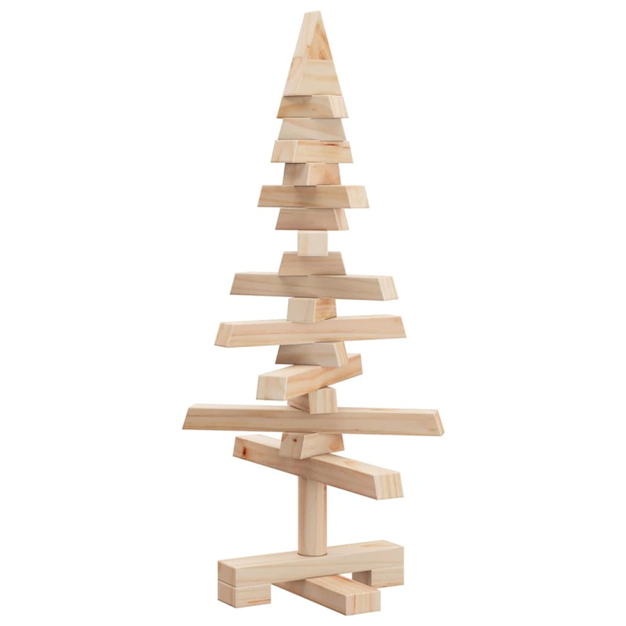 Wooden Christmas Tree for Decoration 60 cm Solid Wood Pine