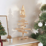 Wooden Christmas Tree for Decoration 60 cm Solid Wood Pine - Side View