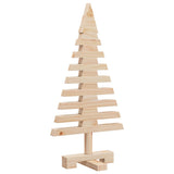 Wooden Christmas Tree for Decoration 60 cm Solid Wood Pine - Top-Down View