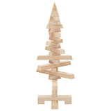 Wooden Christmas Tree for Decoration 60 cm Solid Wood Pine - 45-Degree Angle