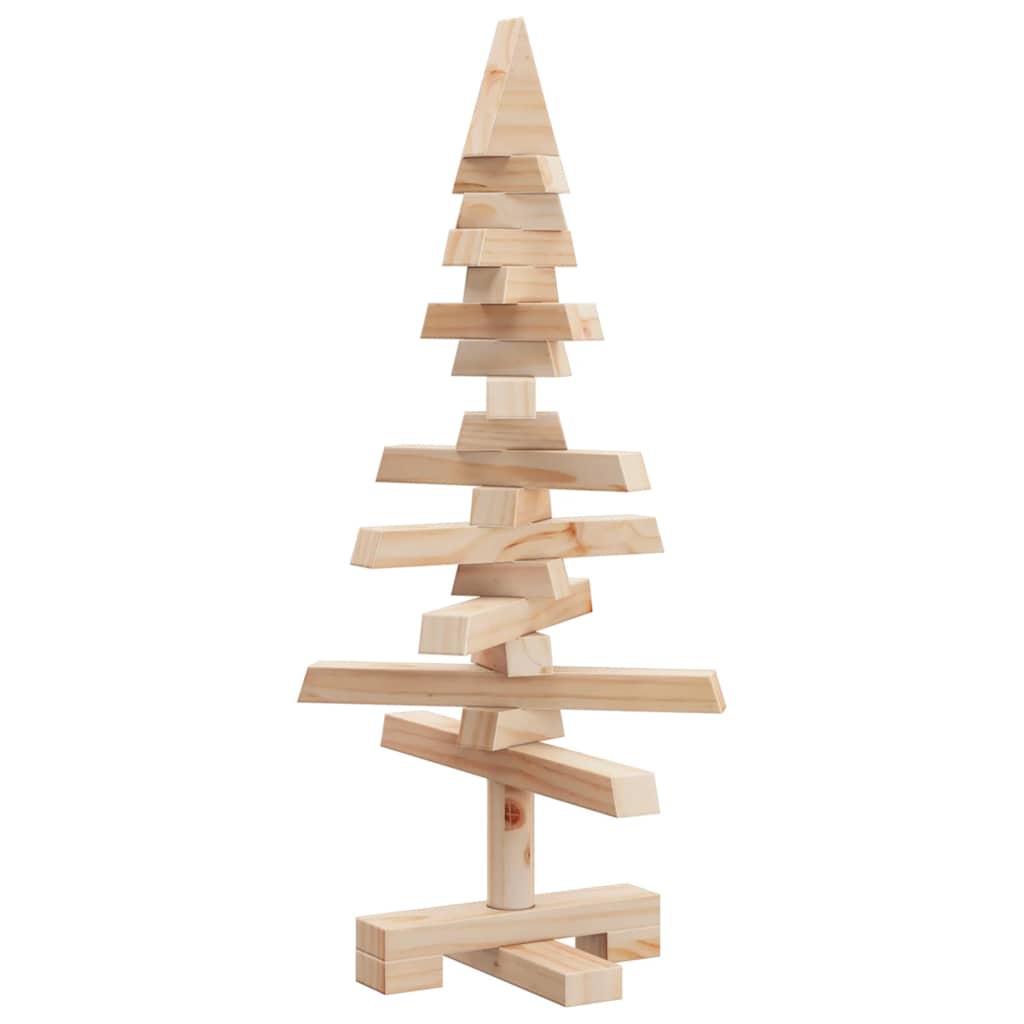 Wooden Christmas Tree for Decoration 60 cm Solid Wood Pine