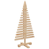 Wooden Christmas Tree for Decoration 90 cm Solid Wood Pine - Top-Down View